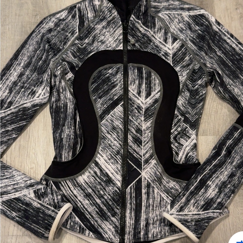 Lululemon Women's Big Horseshoe Zip Up Track Jacket All Over Print